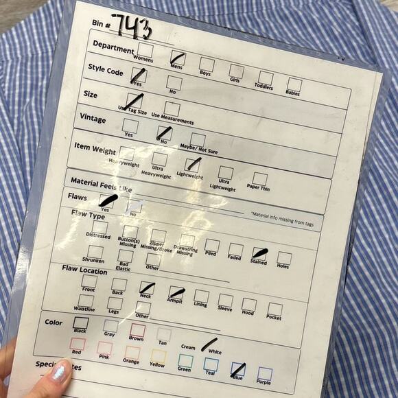 Johnnie-O‎ Prep-Formance Blue Plaid Mens Large Bamboo Nylon Button Down Shirt - Picture 9 of 9